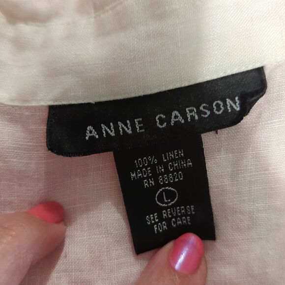 Large 100% in linen button down shirt - Picture 5 of 5